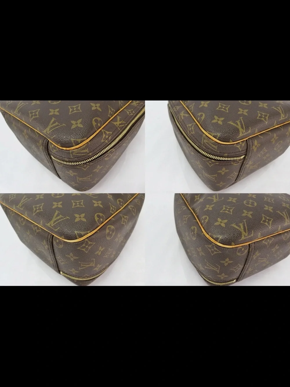 Louis Vuitton Monogram Canvas Brown & Tan Shoulder Tote